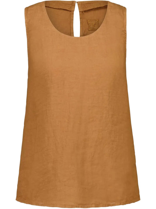 Sleeveless Linen Top