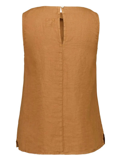 Sleeveless Linen Top