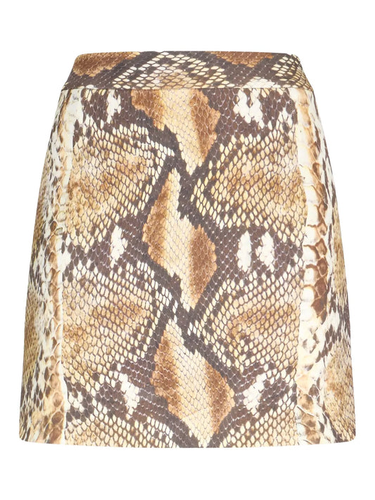 Snake-Effect Skirt