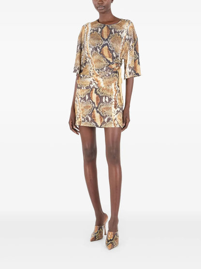 Snakeskin-Print T-Shirt