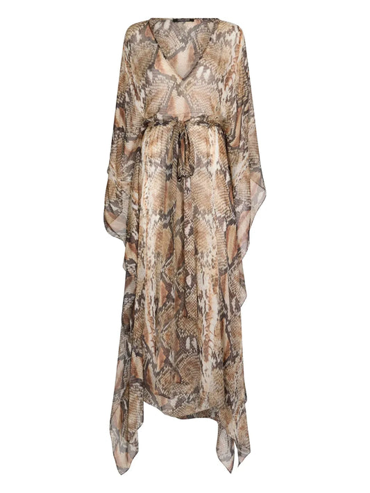 Snakeskin-Print Dress