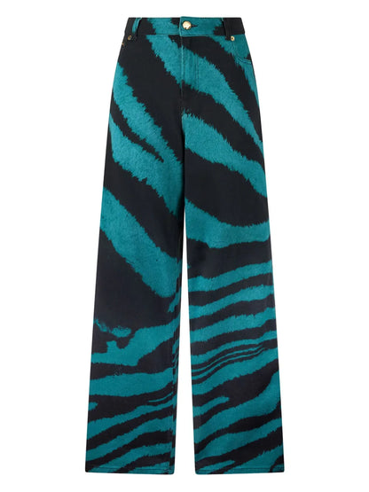 Zebra Tribute-Print Trousers