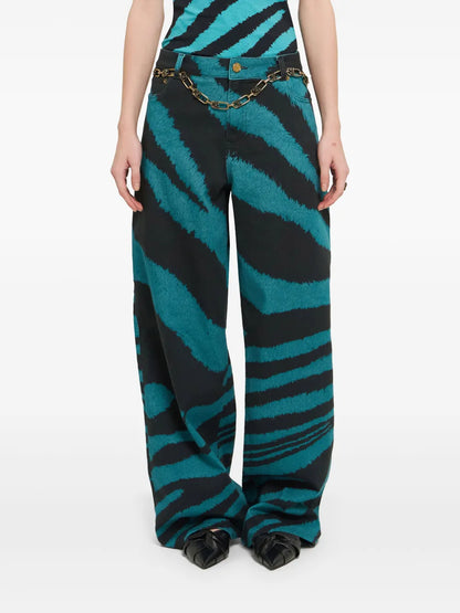 Zebra Tribute-Print Trousers