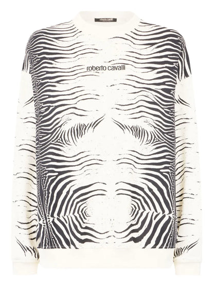 Zebra-Print Sweatshirt