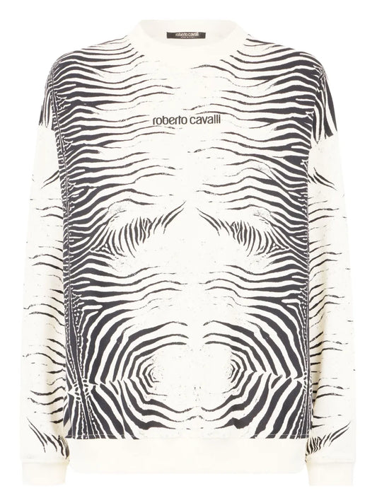 Zebra-Print Sweatshirt