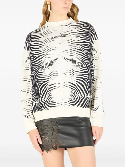 Zebra-Print Sweatshirt