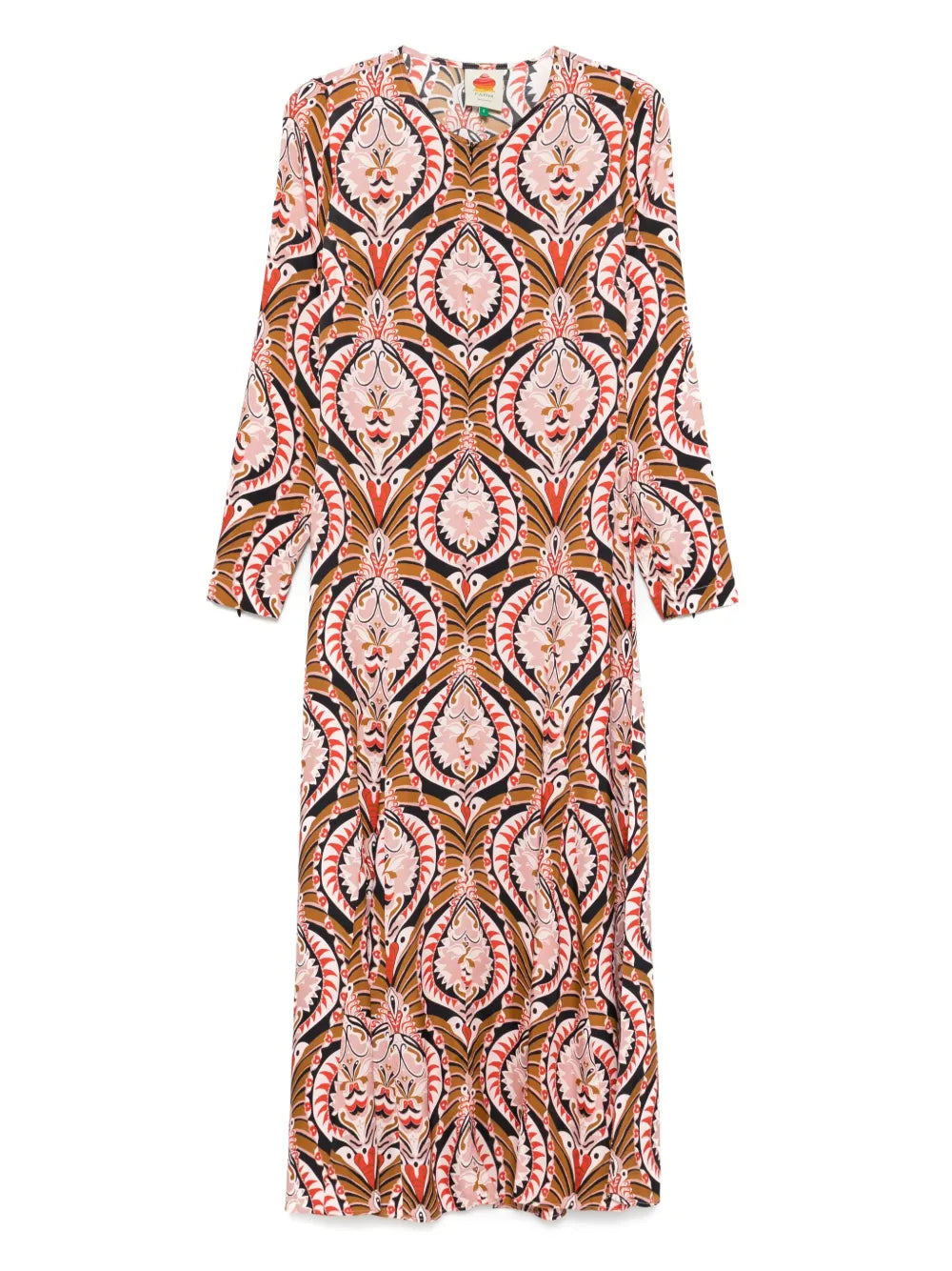 Pineapple Jewelry Midi Dress