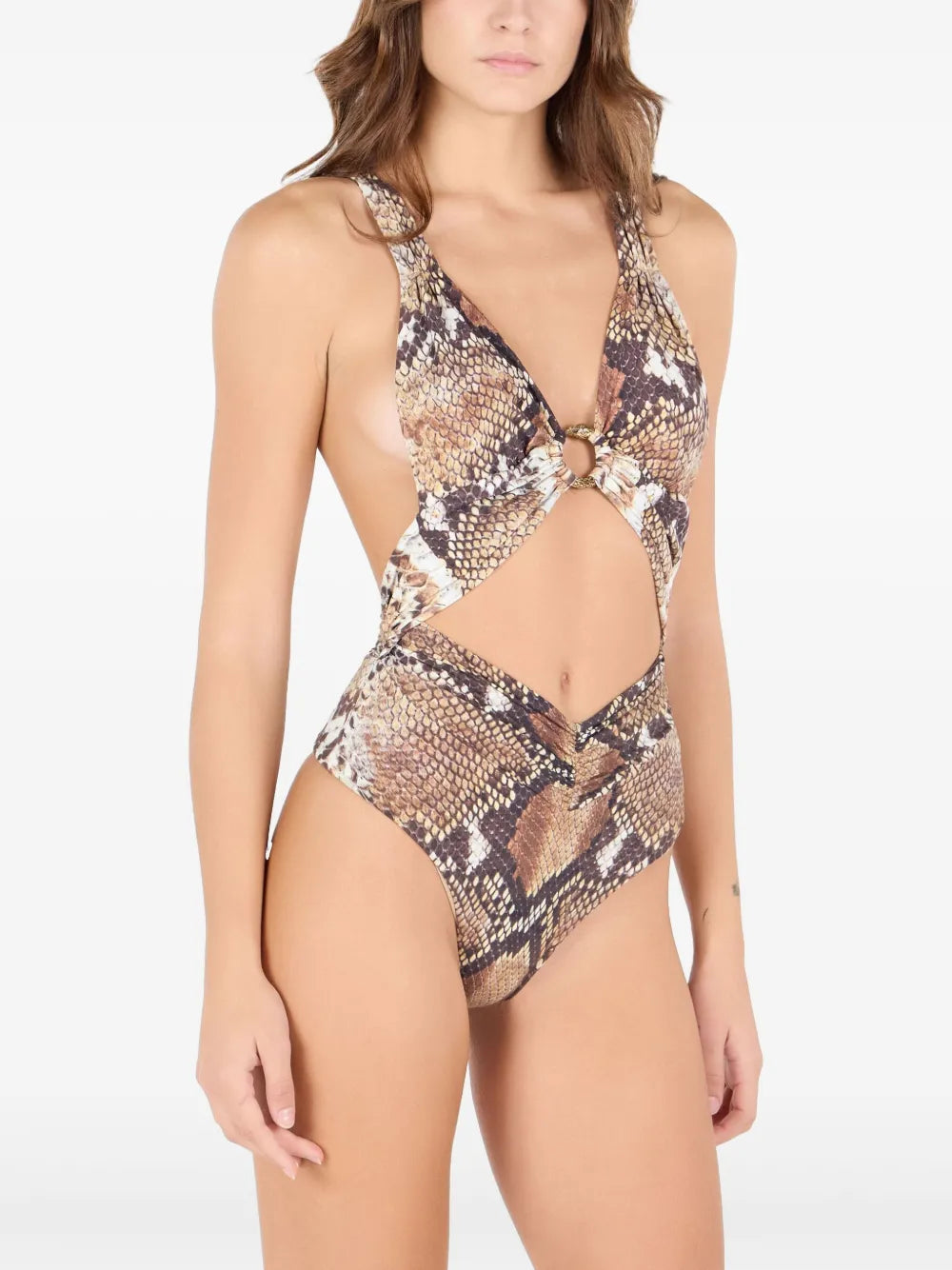 Snake-Print Swimsuit