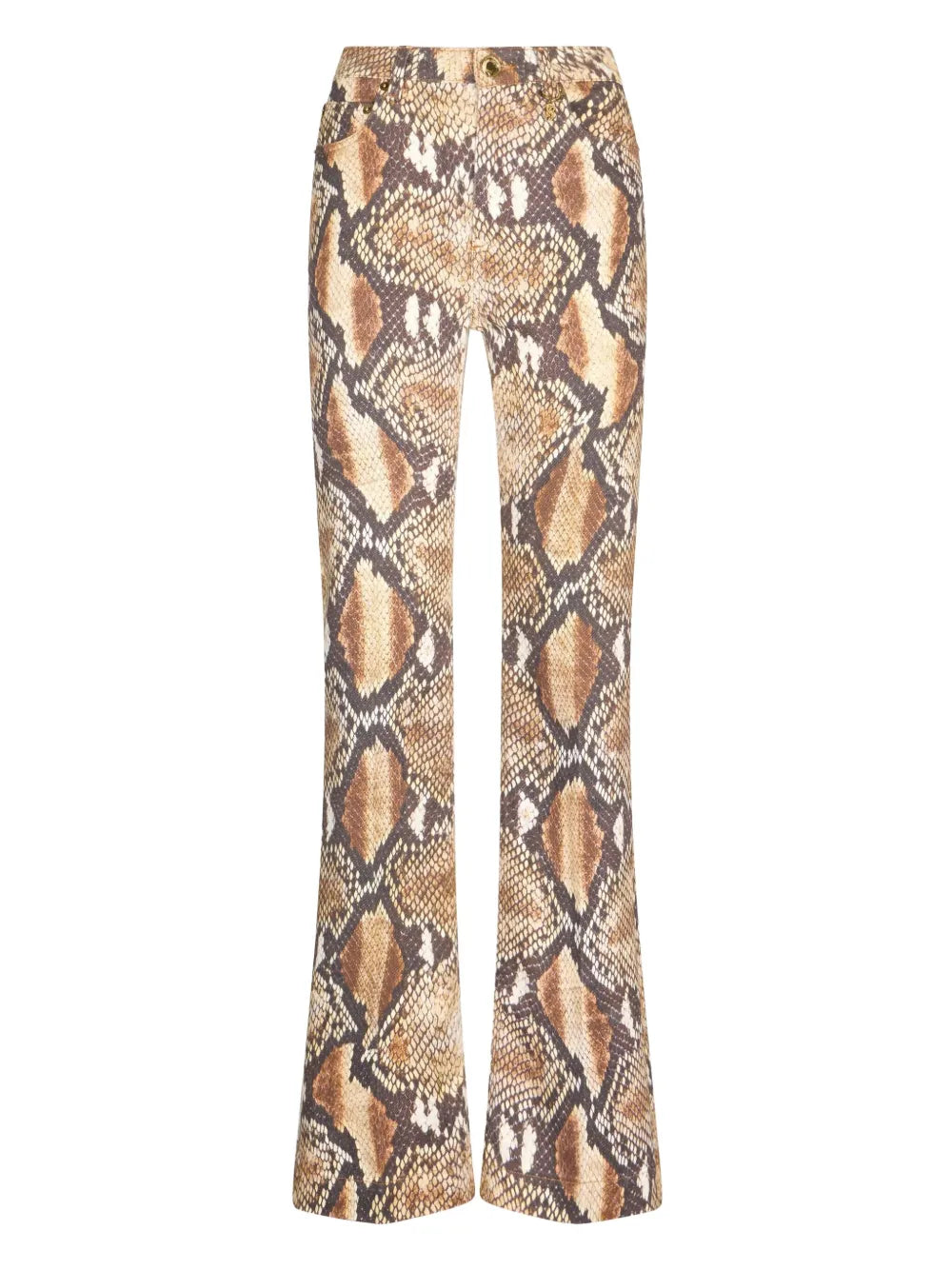 Snakeskin-Print Trousers