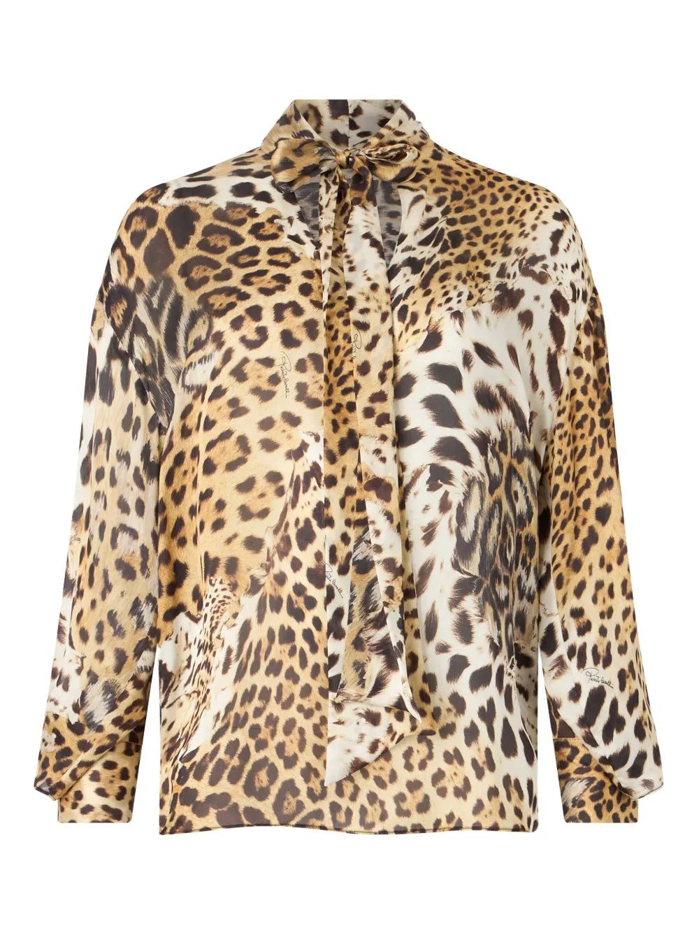 Jaguar-Print Blouse