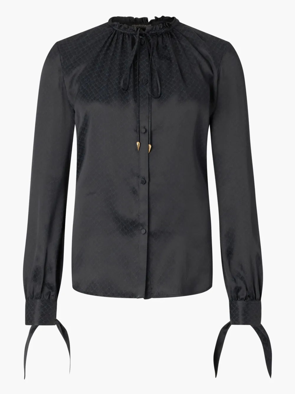 Snake-Print Blouse