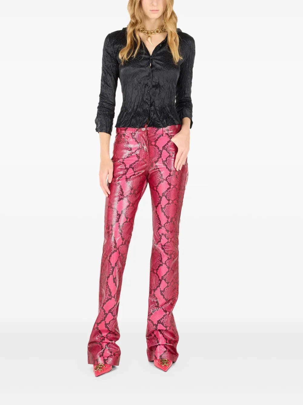 Crinkled-Effect Shirt