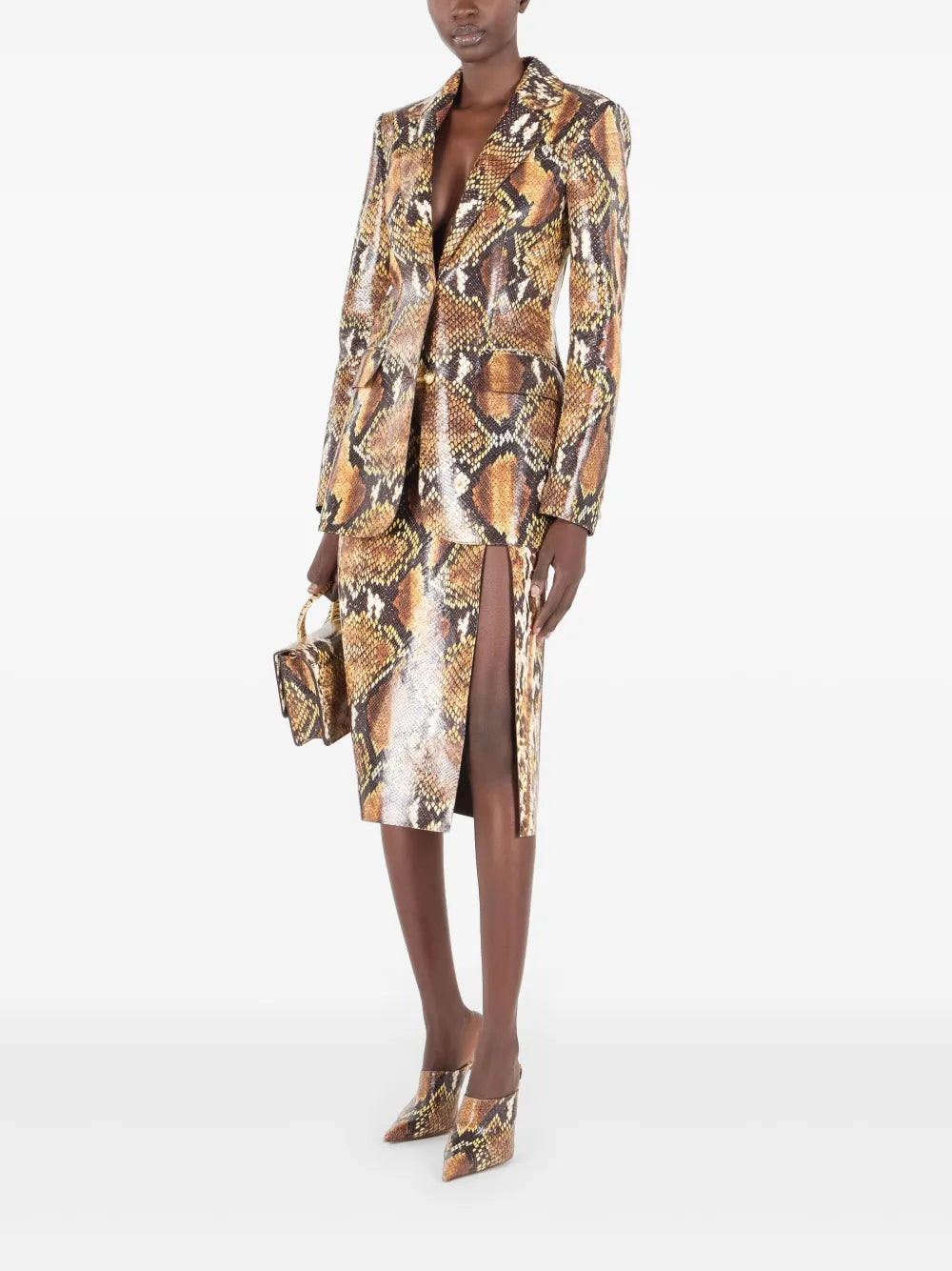 Reptile-Skin Effect Skirt