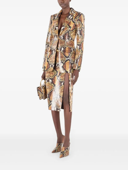 Reptile-Skin Effect Skirt