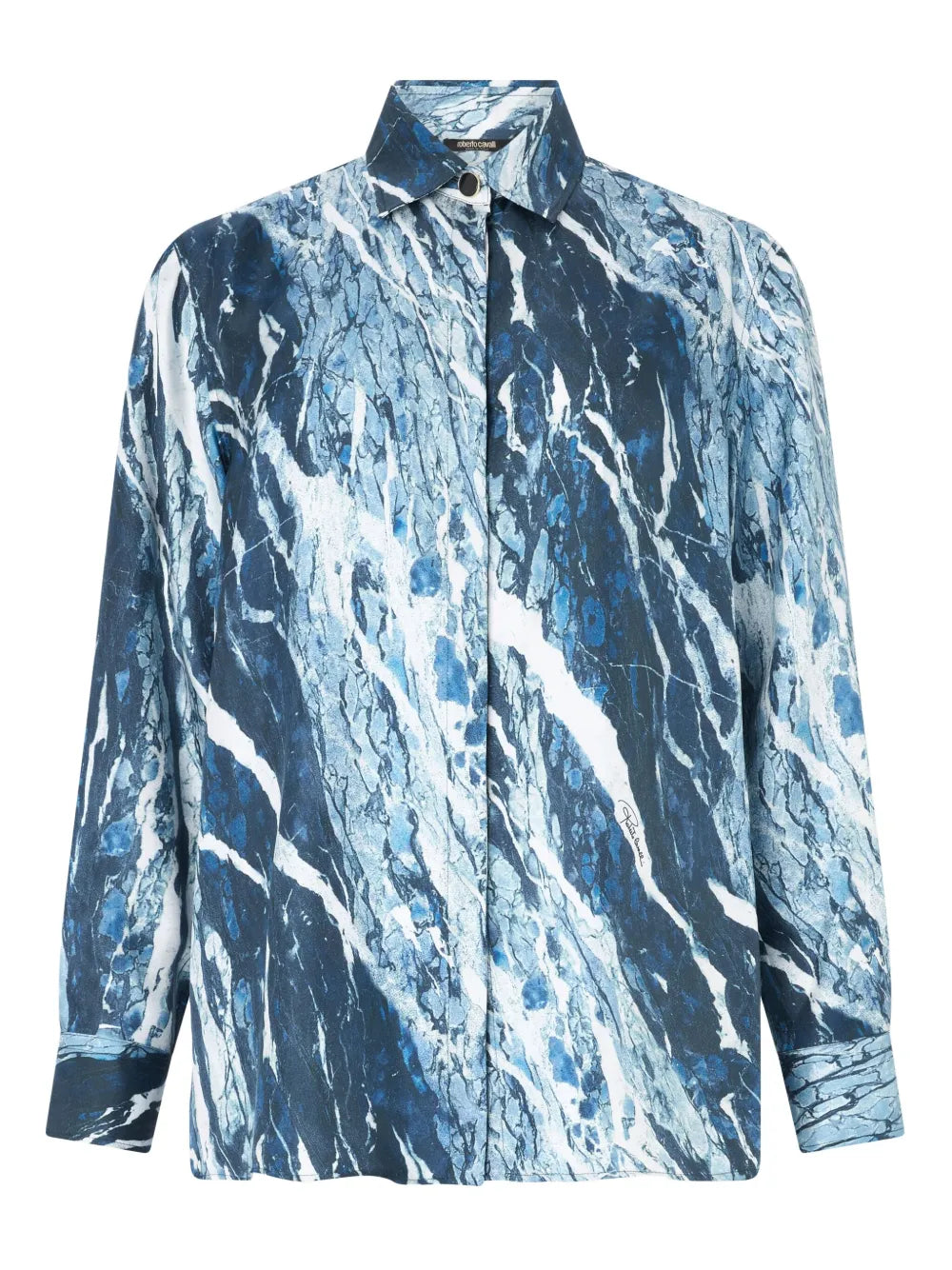 Marble-Print Shirt