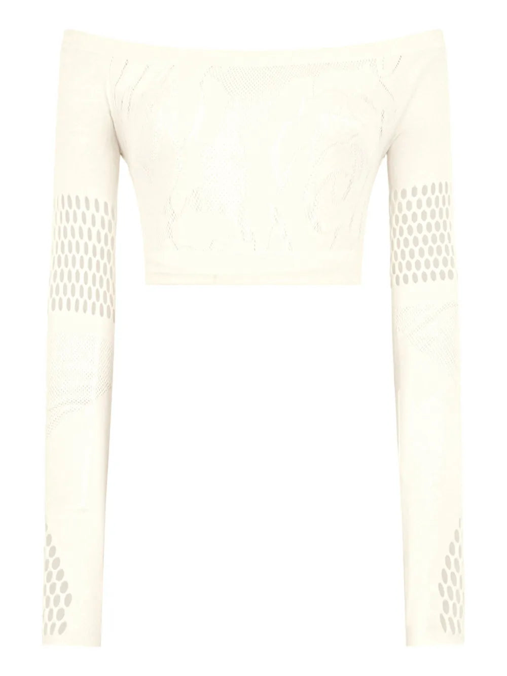 Open-Knit Crop Top