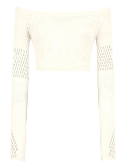 Open-Knit Crop Top