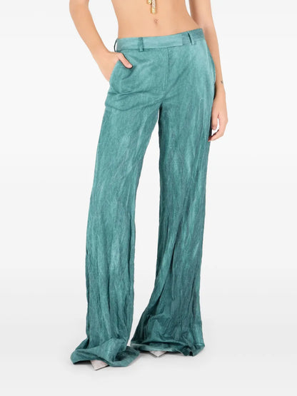 Crease-Effect Trousers