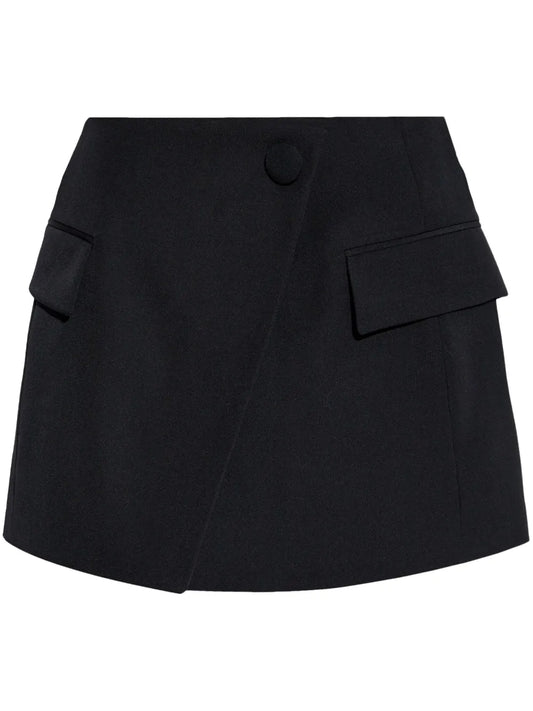 Flap-Pocket Mini Skirt