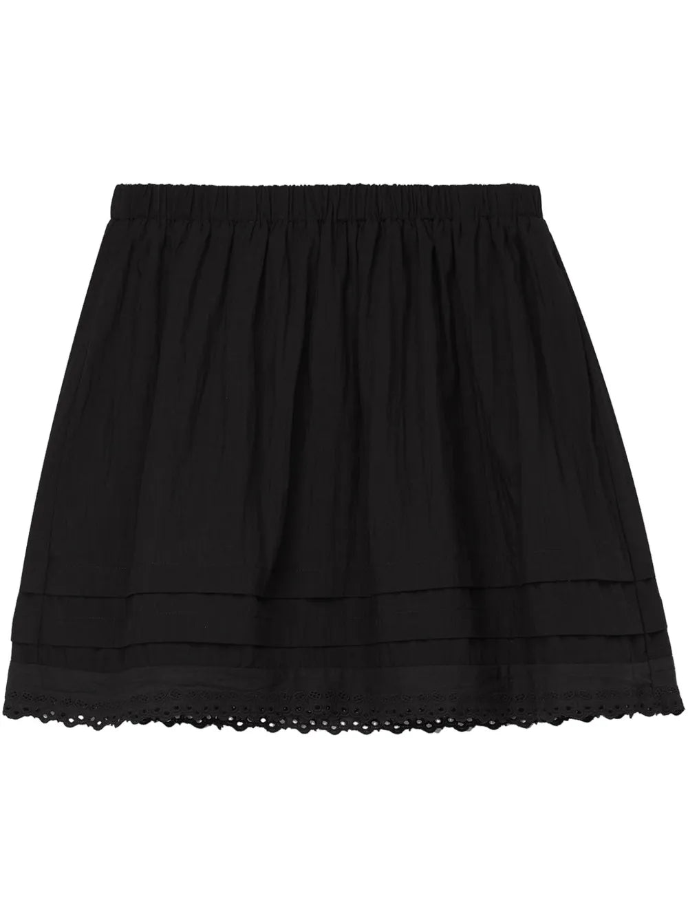 Embroidered-At-Hem Skirt