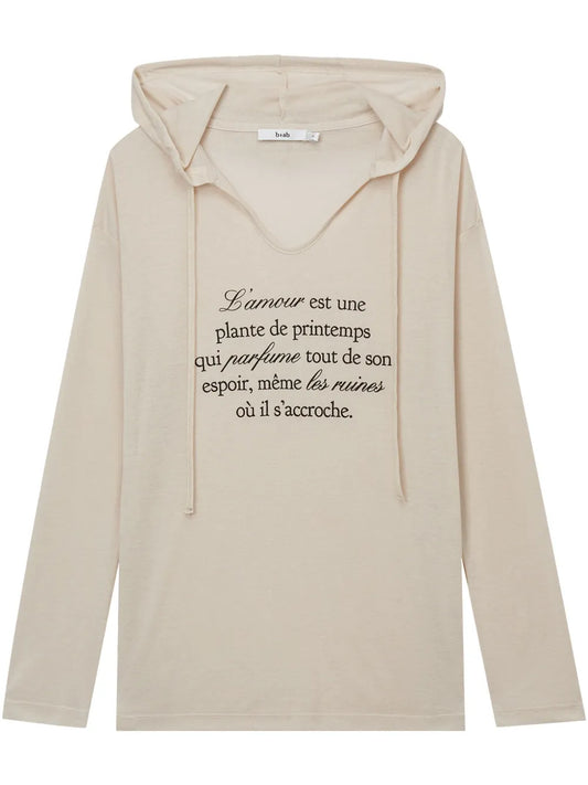 Slogan-Print Hoodie