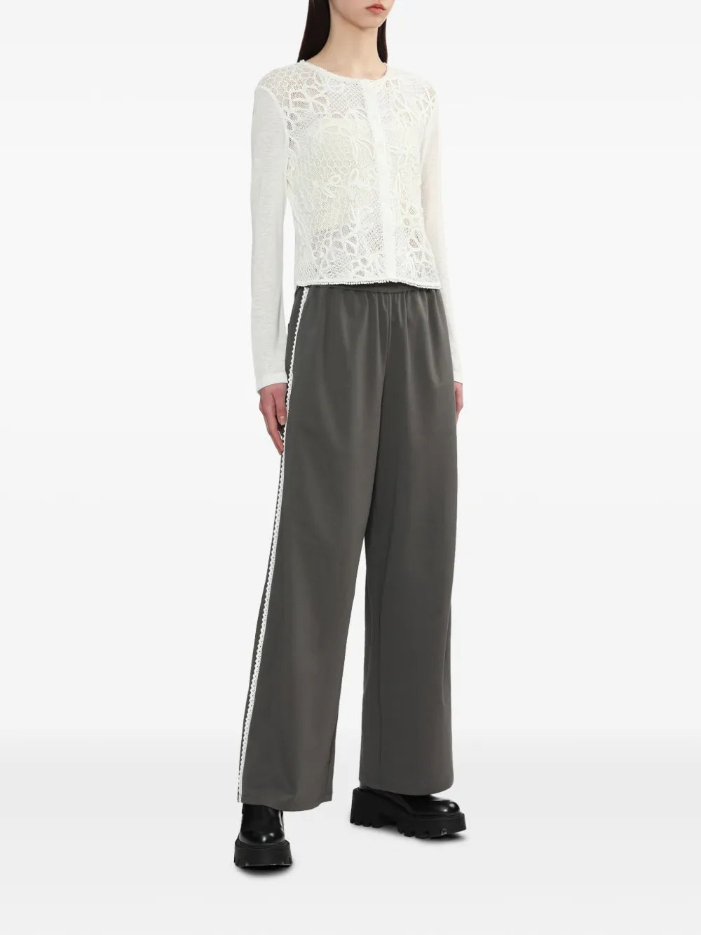 Cotton-Blend Track Pants