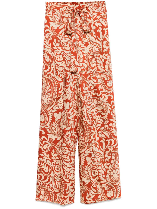 Printed Twill Trousers