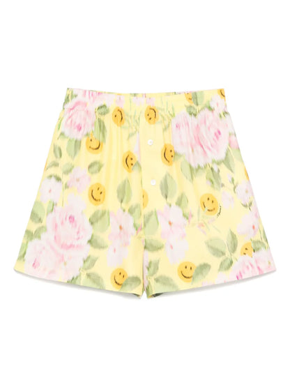 Floral-Print Shorts