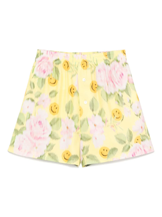 Floral-Print Shorts