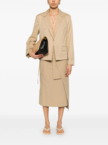 Cotton Single-Breasted Blazer