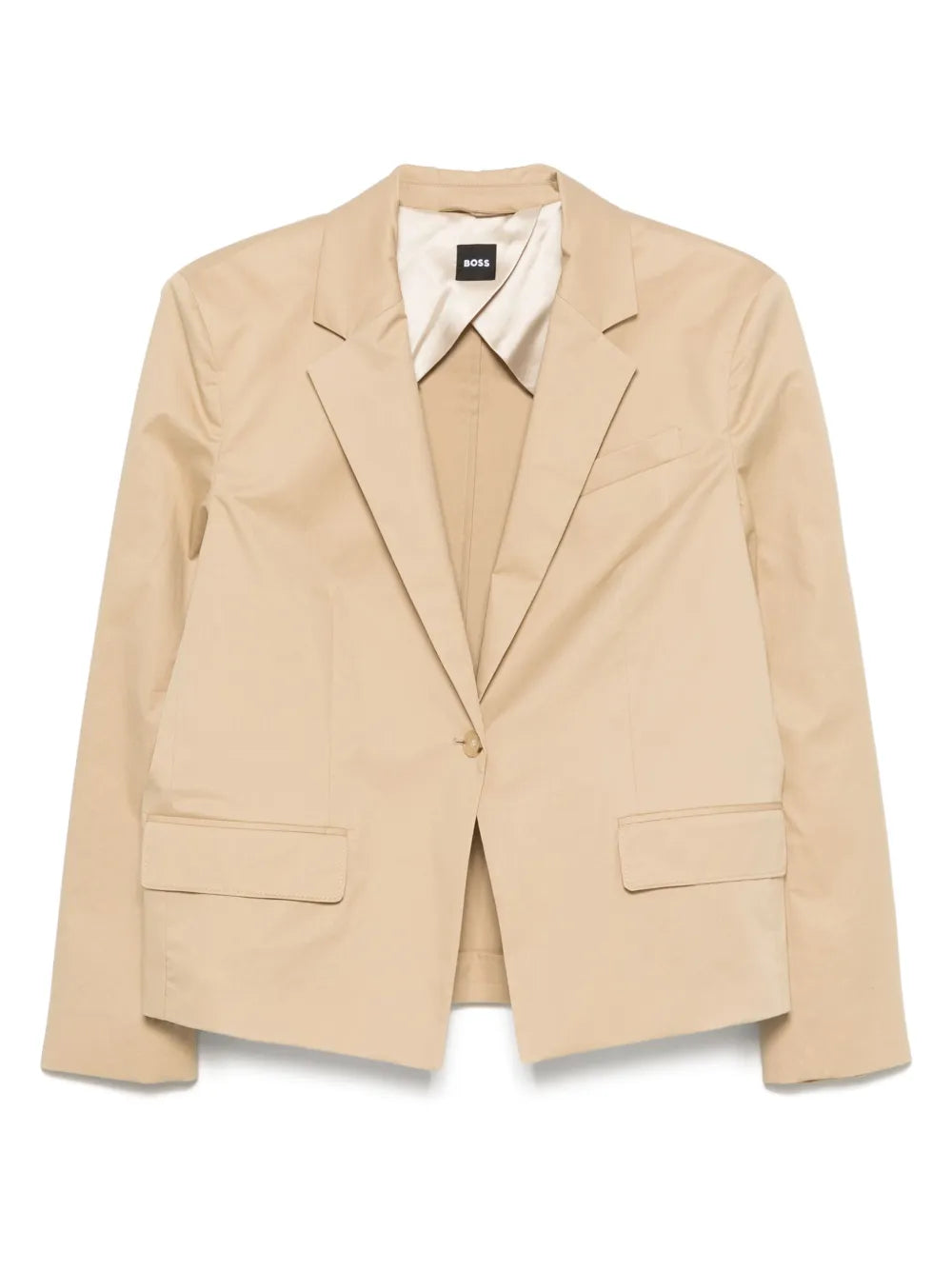Cotton Single-Breasted Blazer