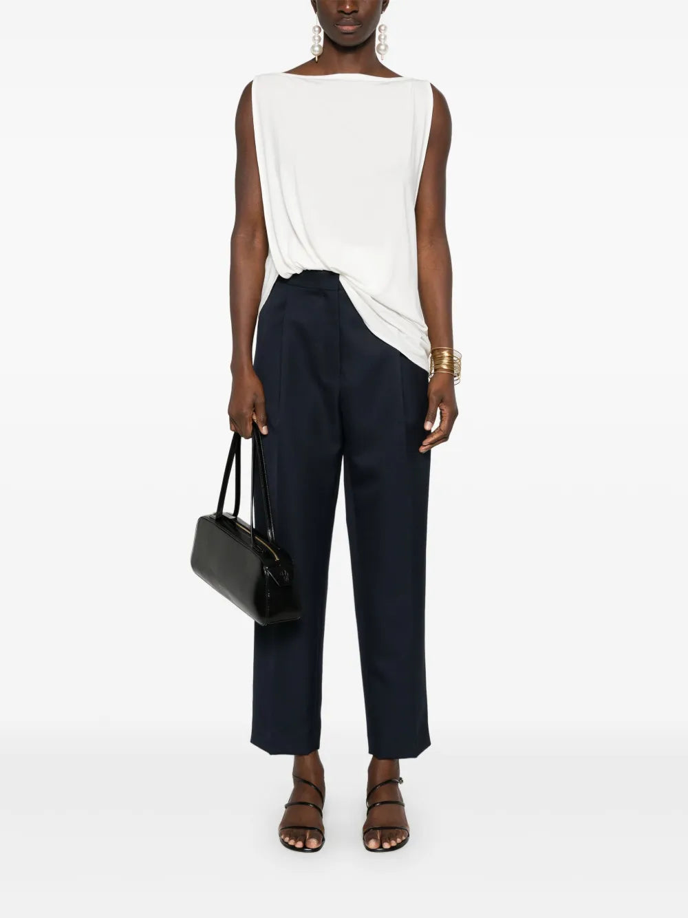 Pleat-Detail Trousers