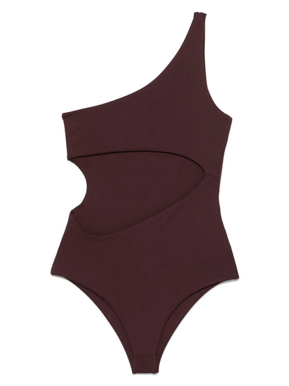 Cut-Out One-Shoulder Swimsuit