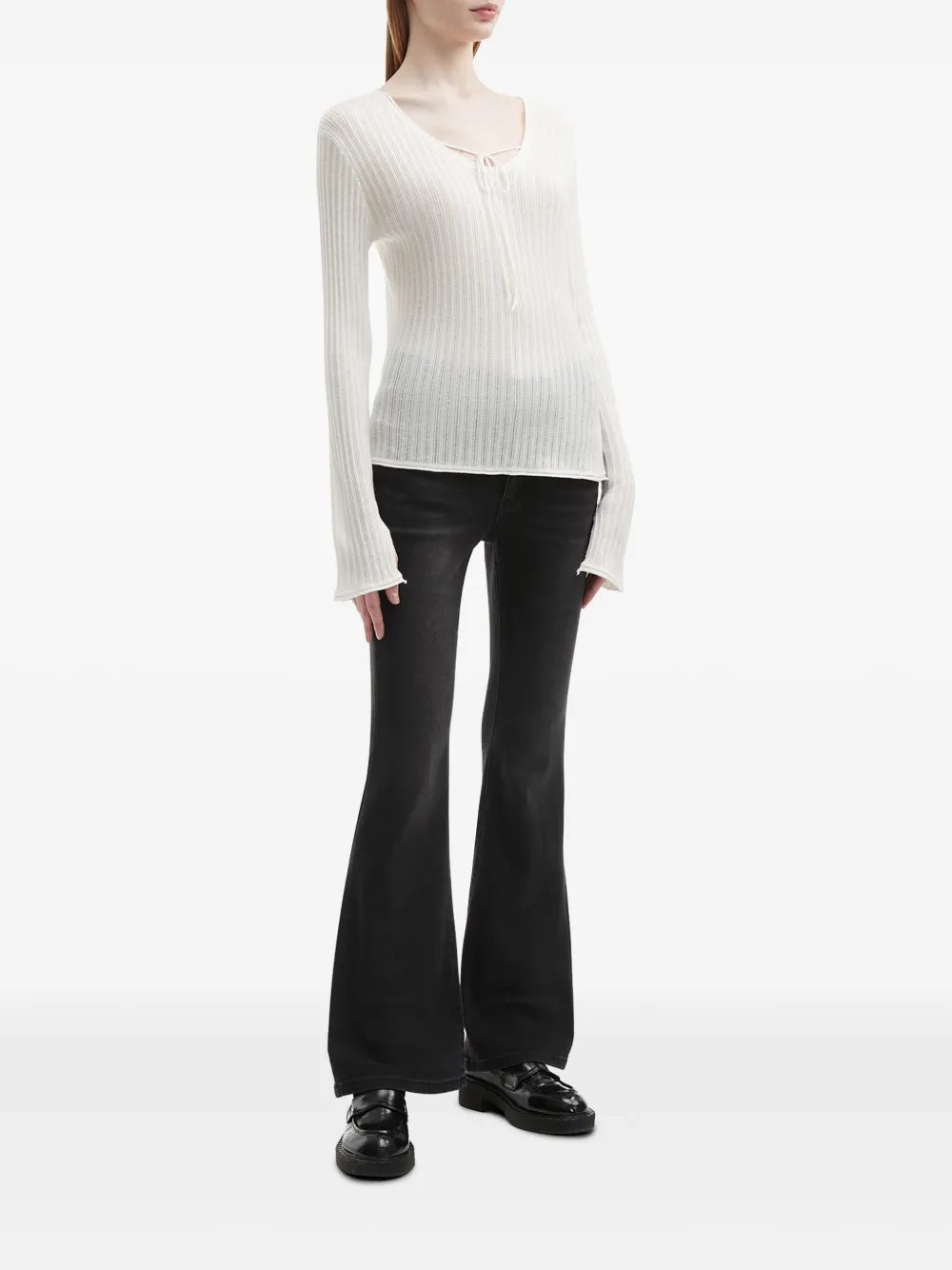 Ribbed-Knit Top