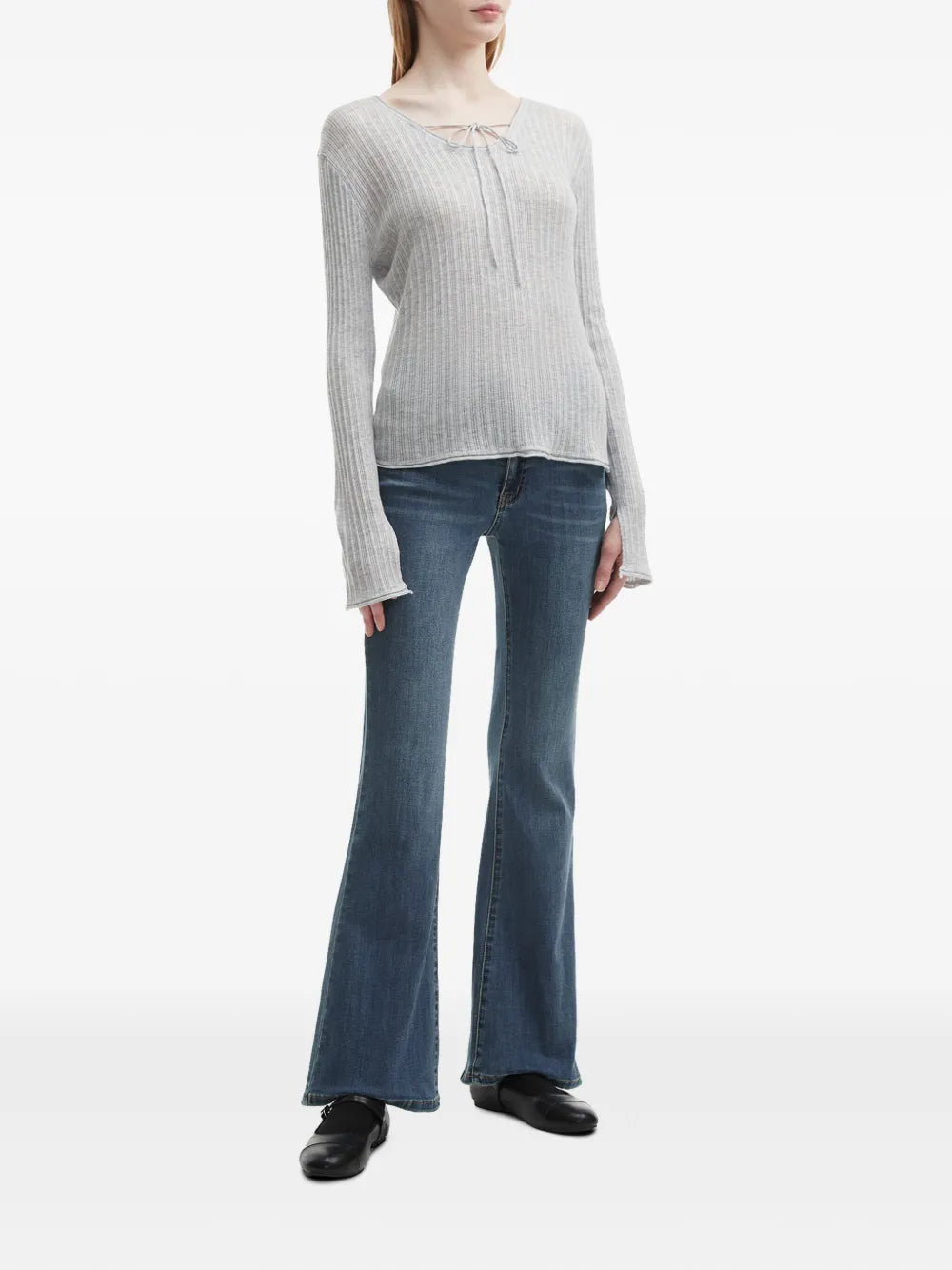 Ribbed-Knit Top