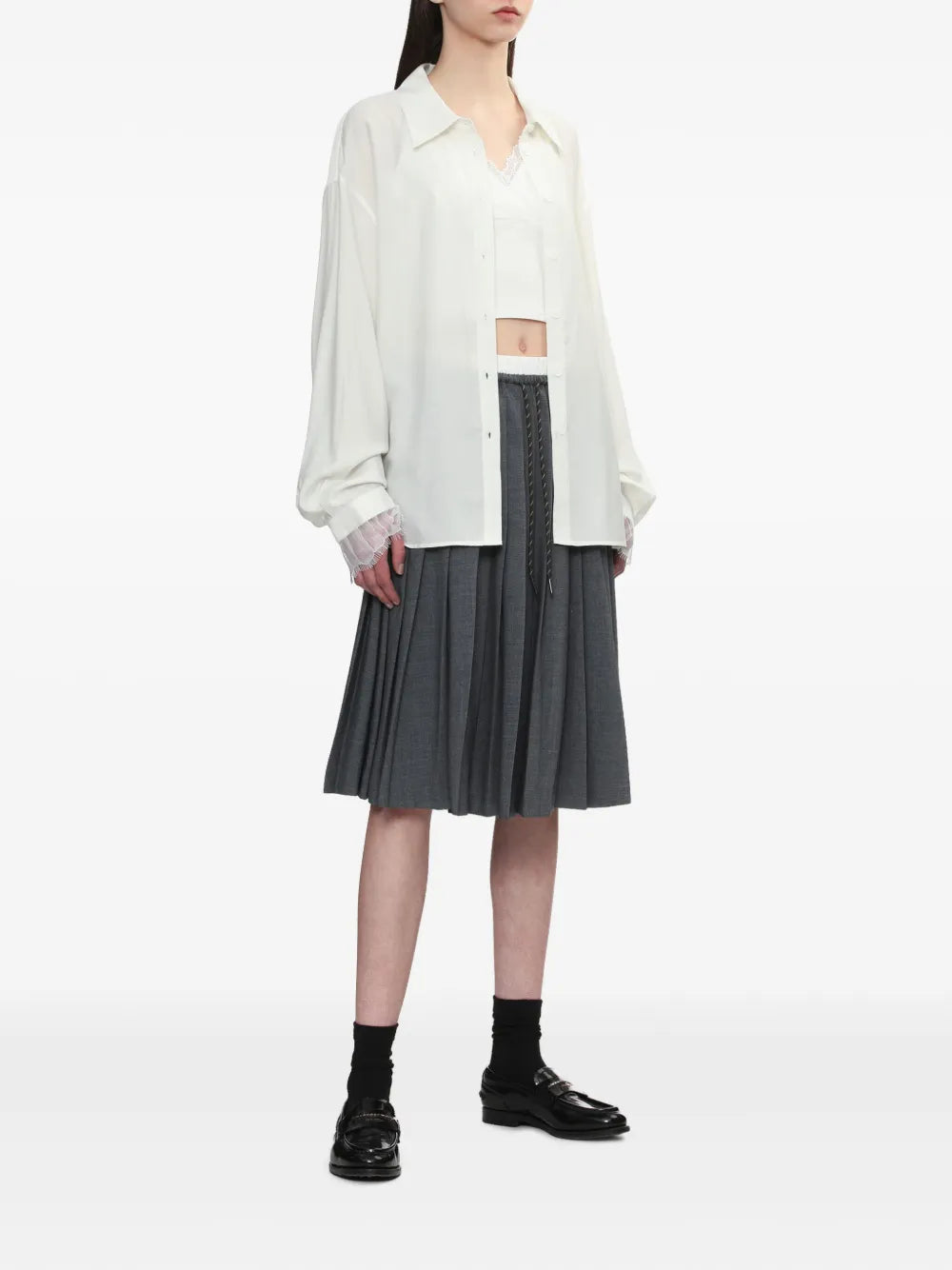 Lace-Cuffs Shirt