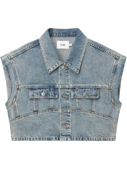 Short-Sleeve Denim Jacket