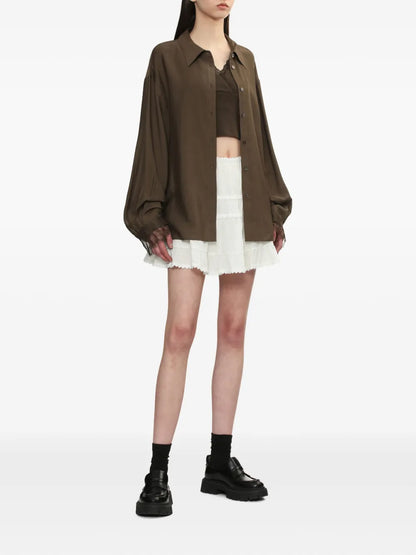 Lace-Cuffs Shirt