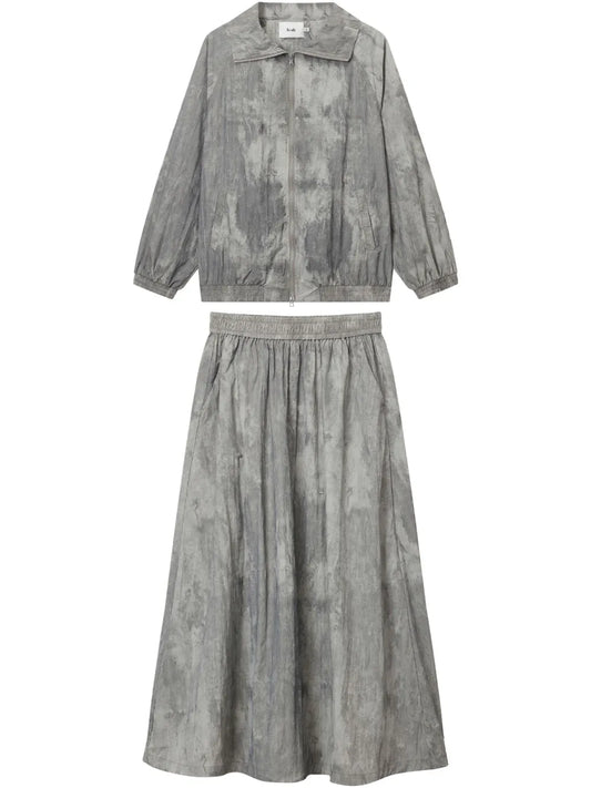 Distress-Finish Skirt