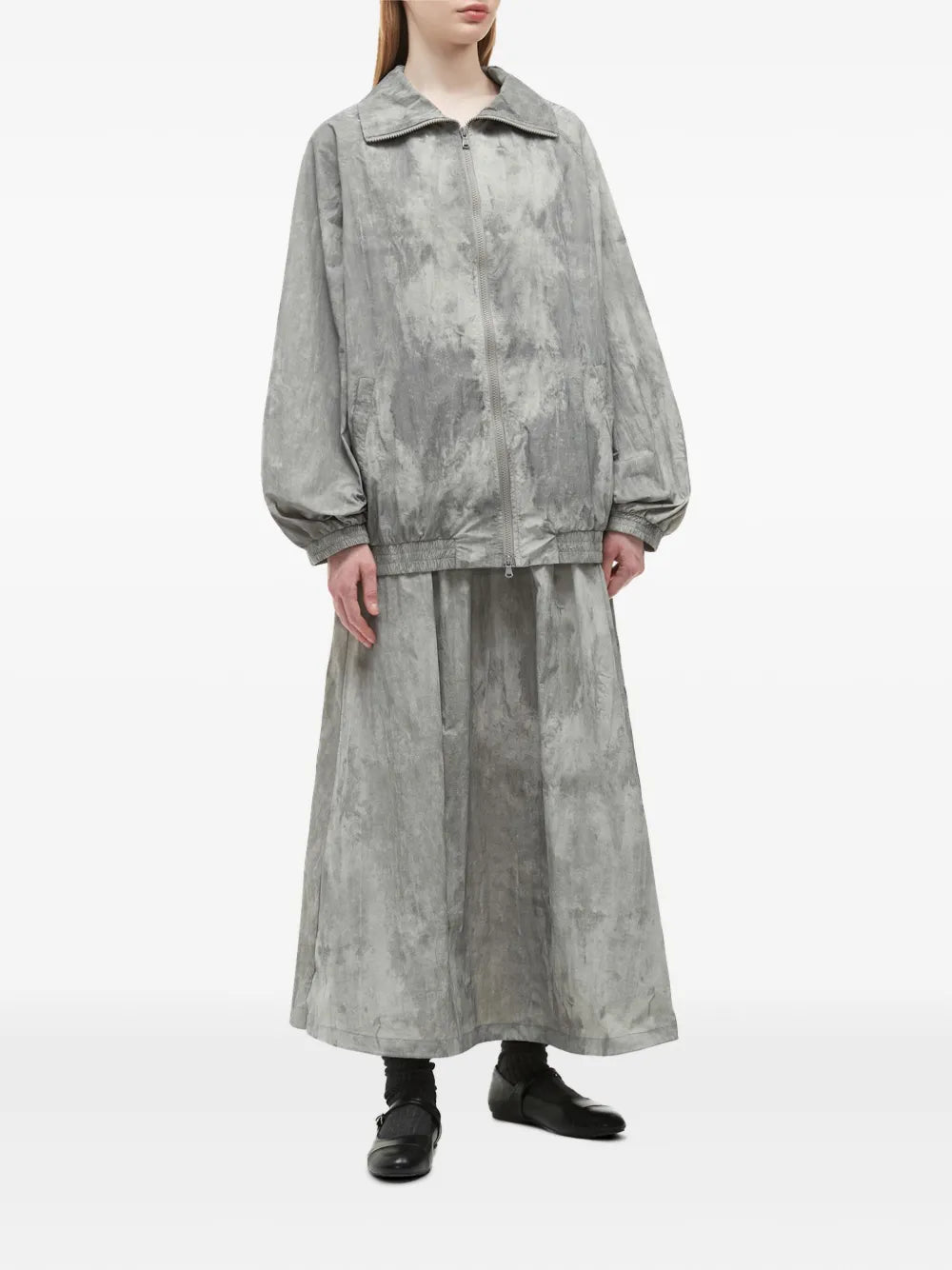 Distress-Finish Skirt