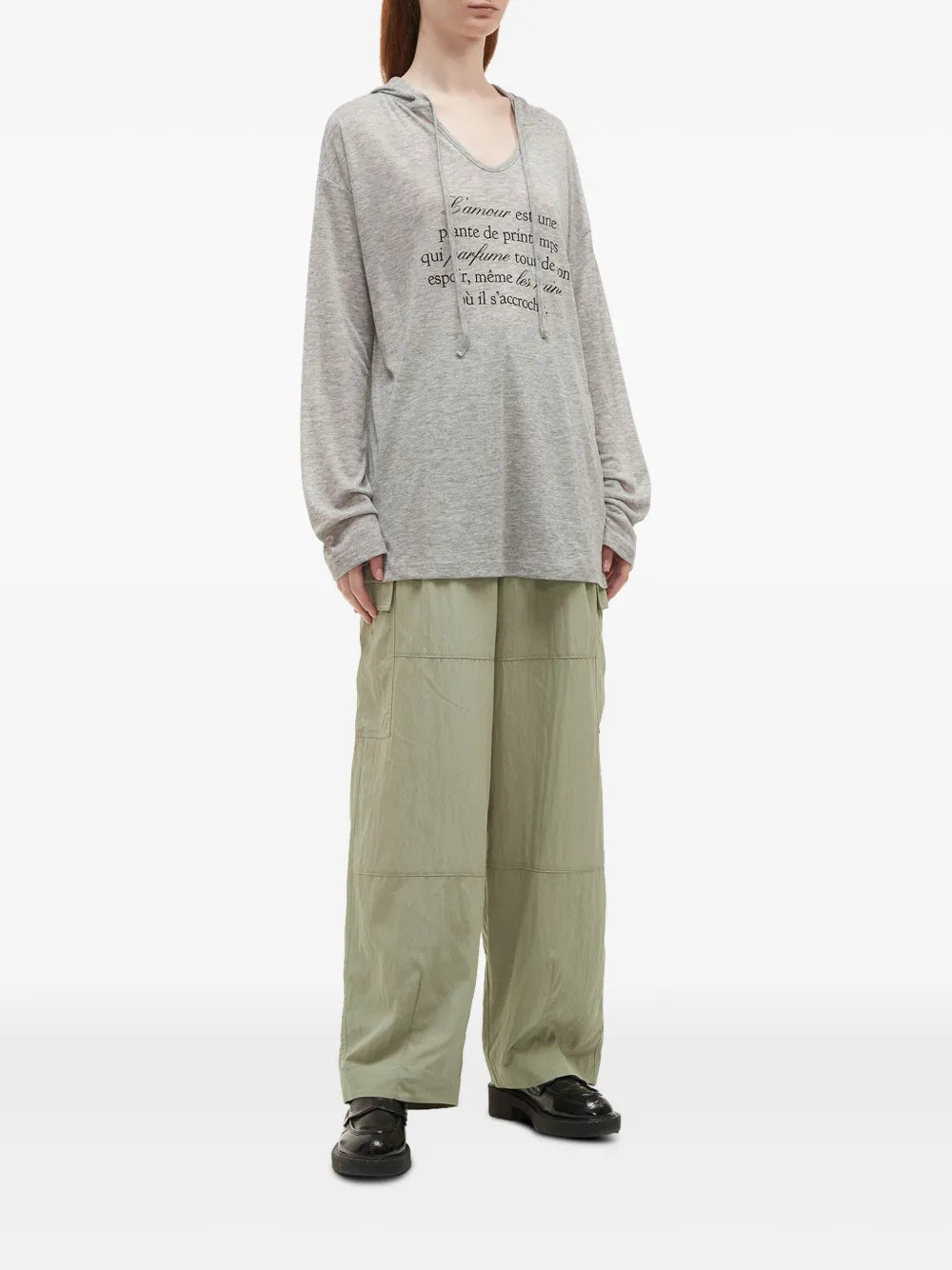 Slogan-Print Hoodie