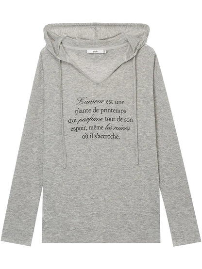 Slogan-Print Hoodie