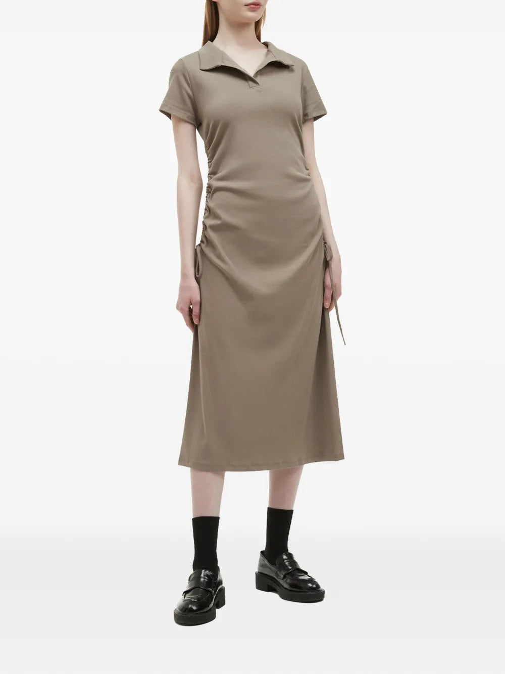 Drawstring Detailing Dress