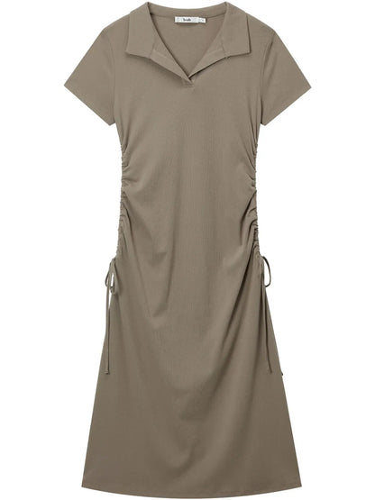 Drawstring Detailing Dress