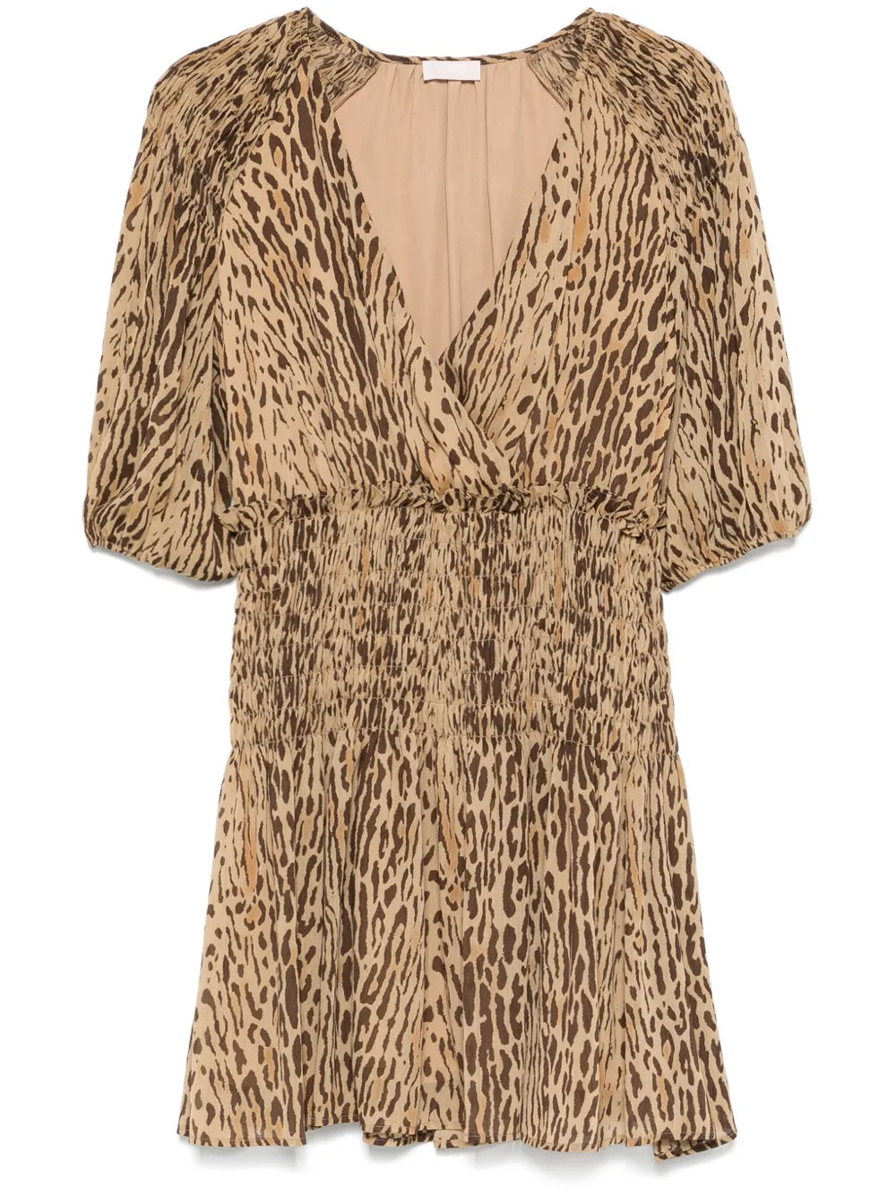 Leopard-Print Mini Dress