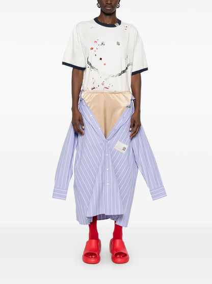 Smiley Face-Print T-Shirt