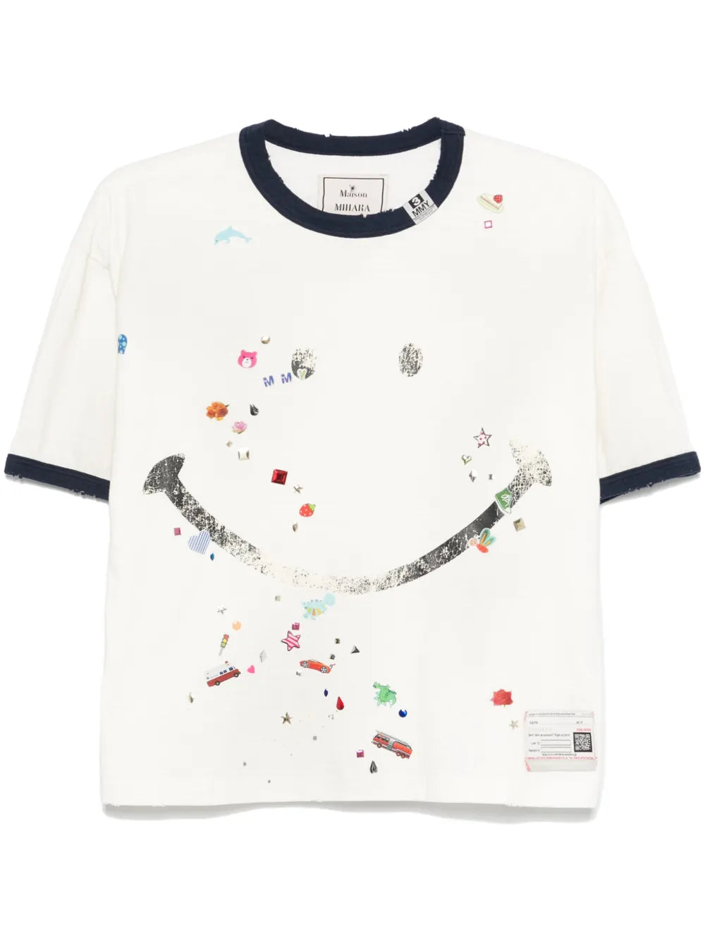 Smiley Face-Print T-Shirt