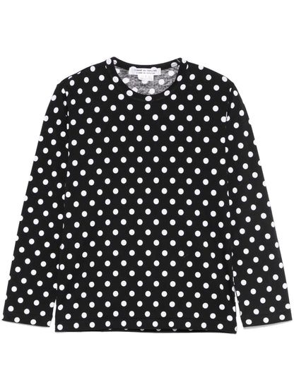Polka Dot-Print T-Shirt