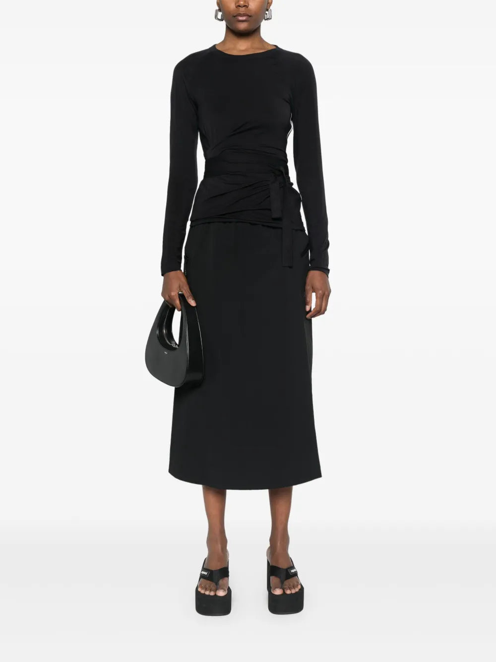 Dome Wind Midi Skirt