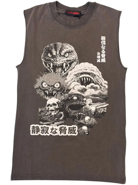 Crew-Neck Sleeveless T-Shirt